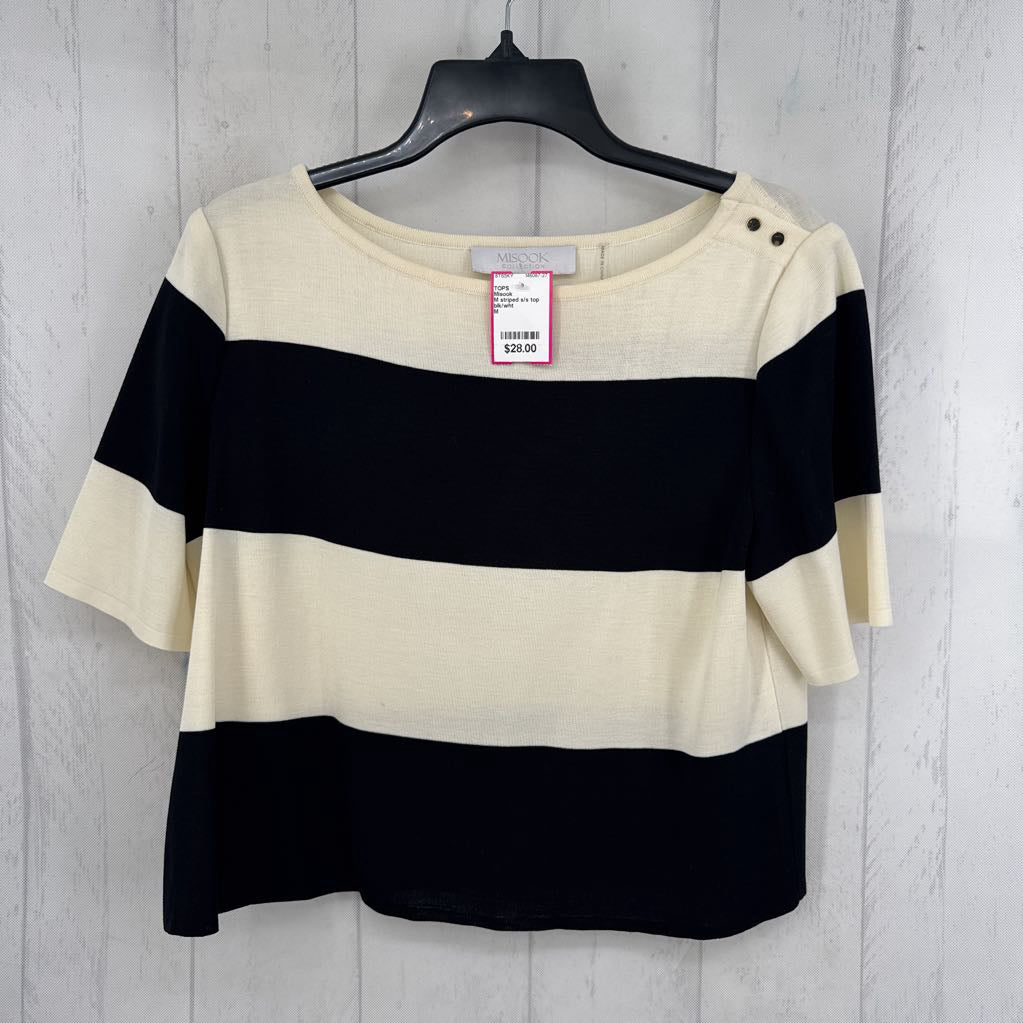M striped s/s top