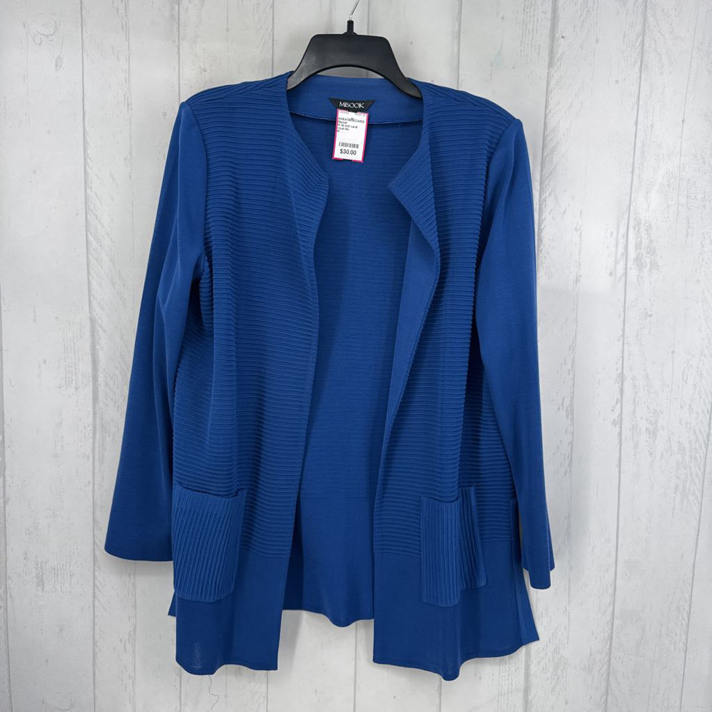 M rib knit cardi