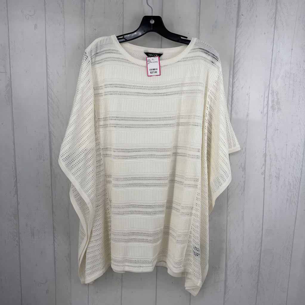 L crochet batwing top