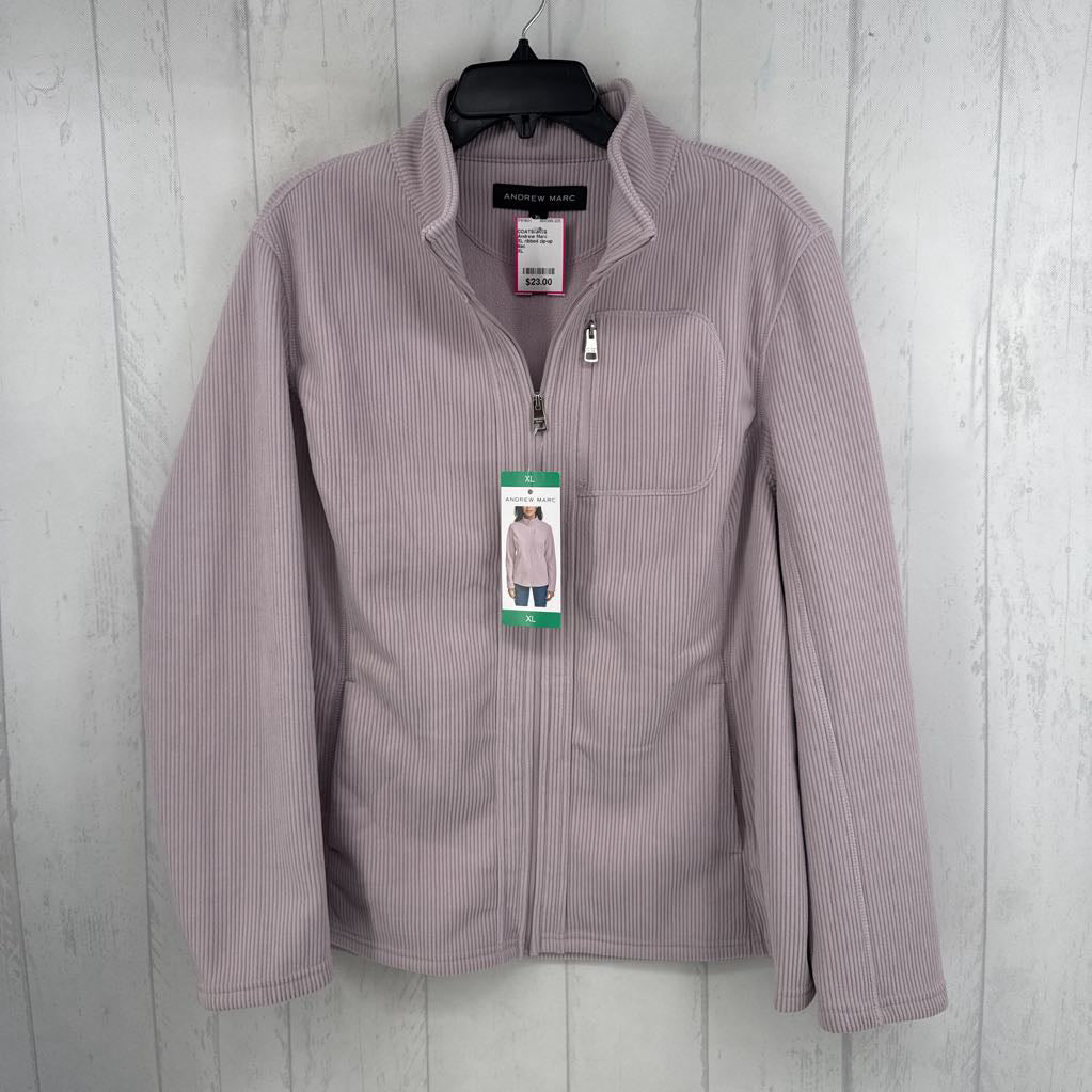 XL ribbed zip-up jacket