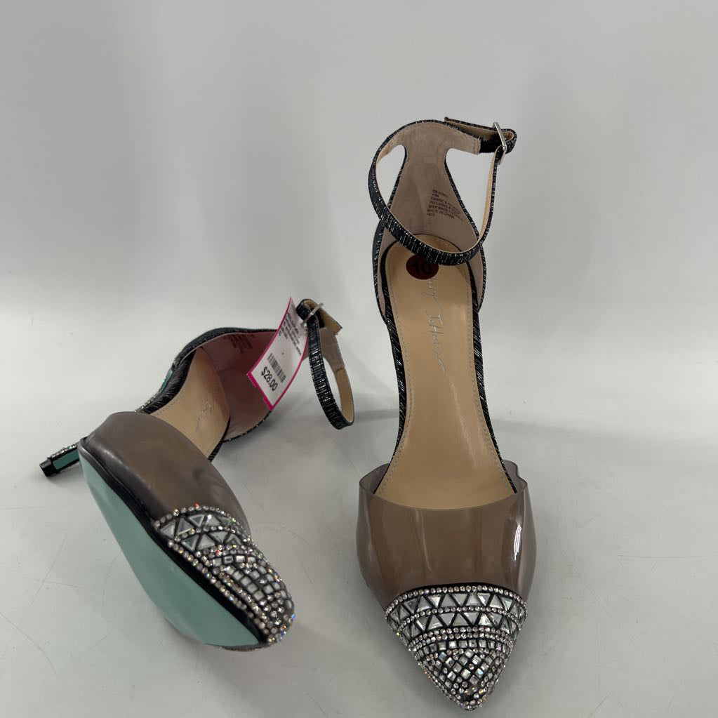 10 embelished ankle strap heels