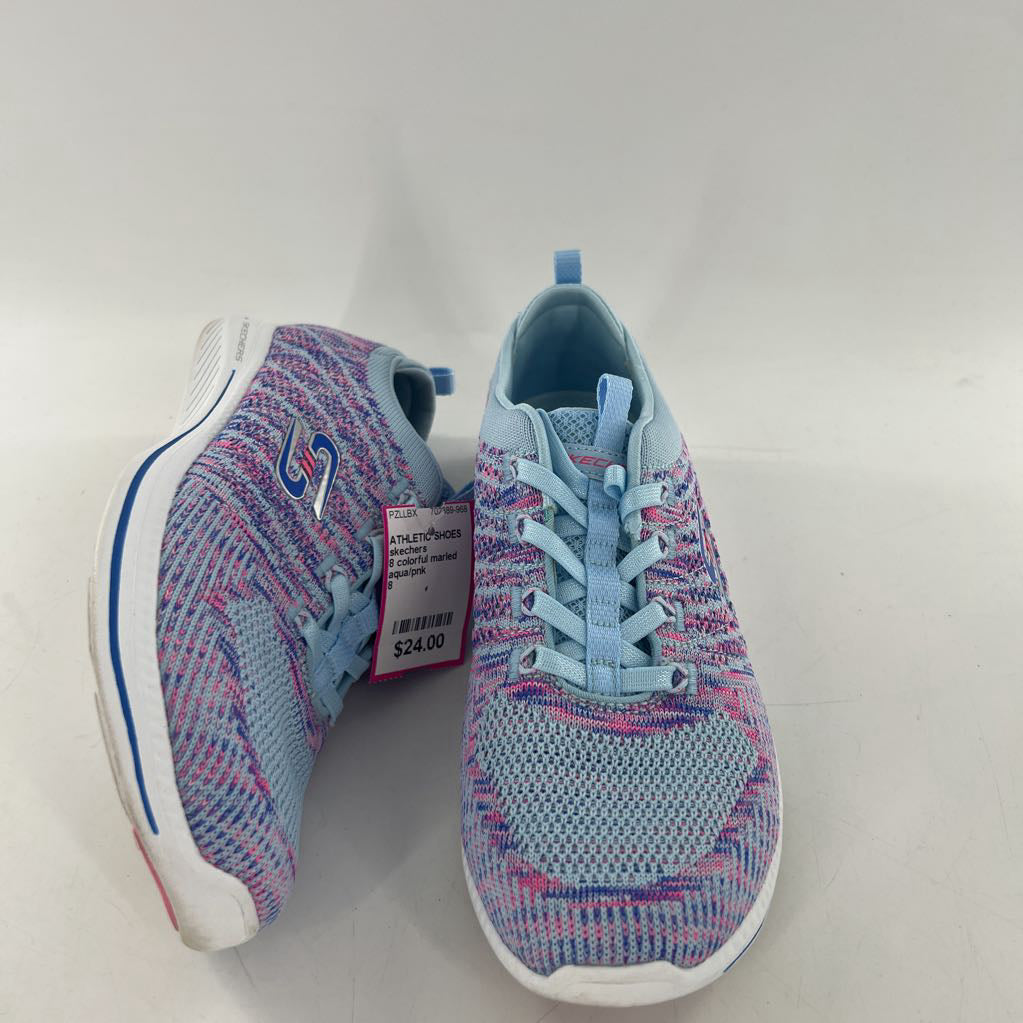 8 colorful marled knit slip on sneaker