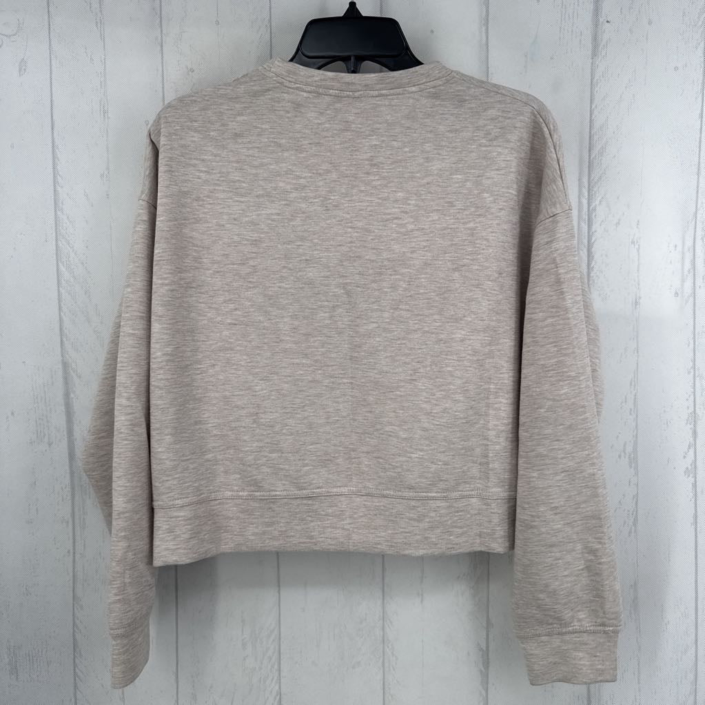 M l/s crew neck crop sweatshirt