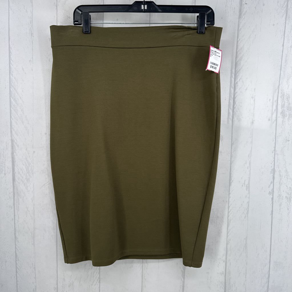 XL knit pull on midi skirt