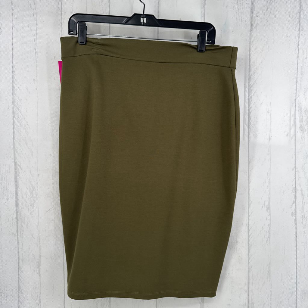 XL knit pull on midi skirt