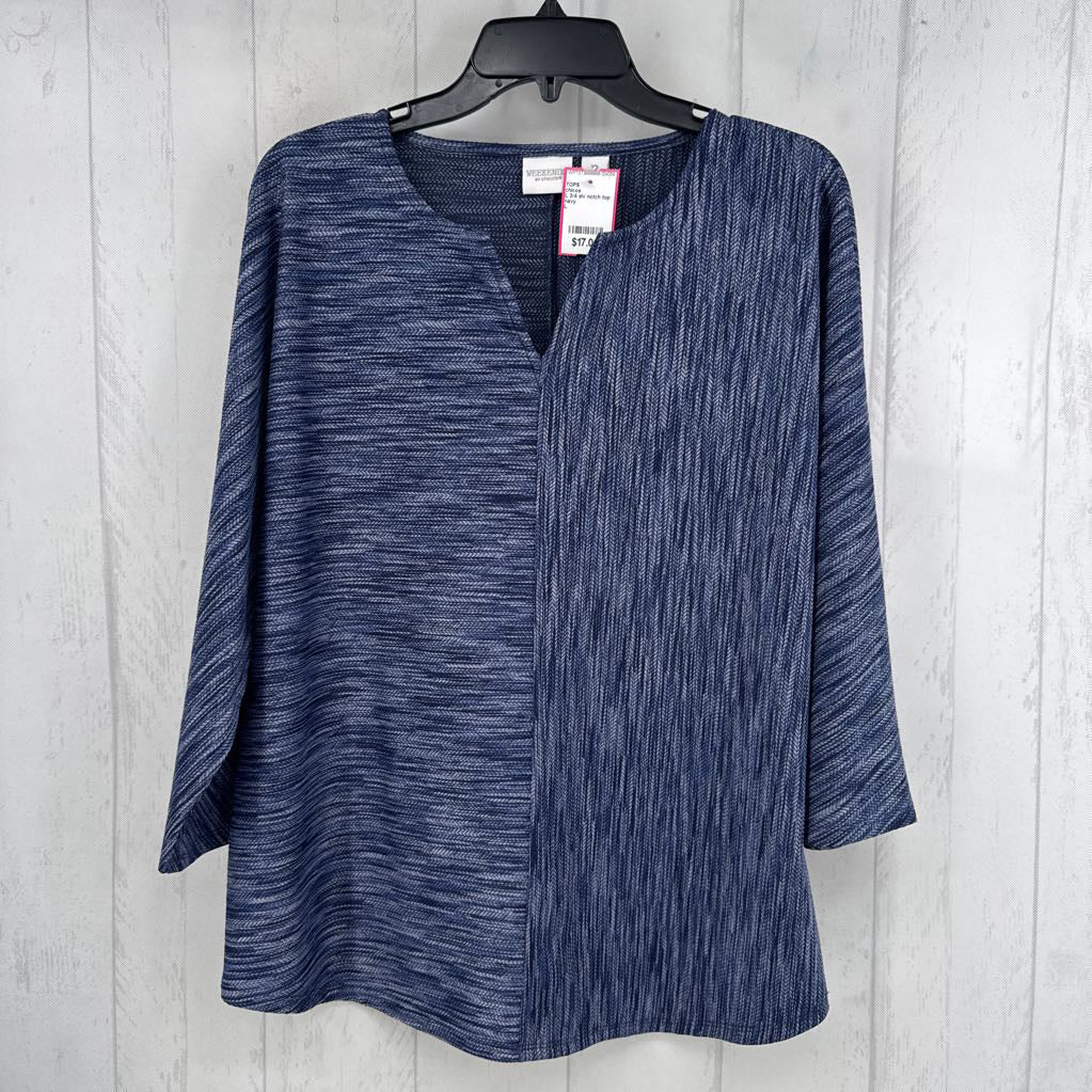 L 3/4 slv notch top