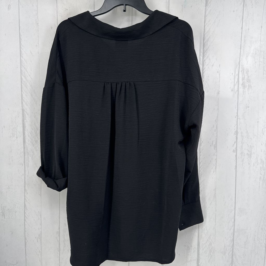 L l/s v-neck collar top