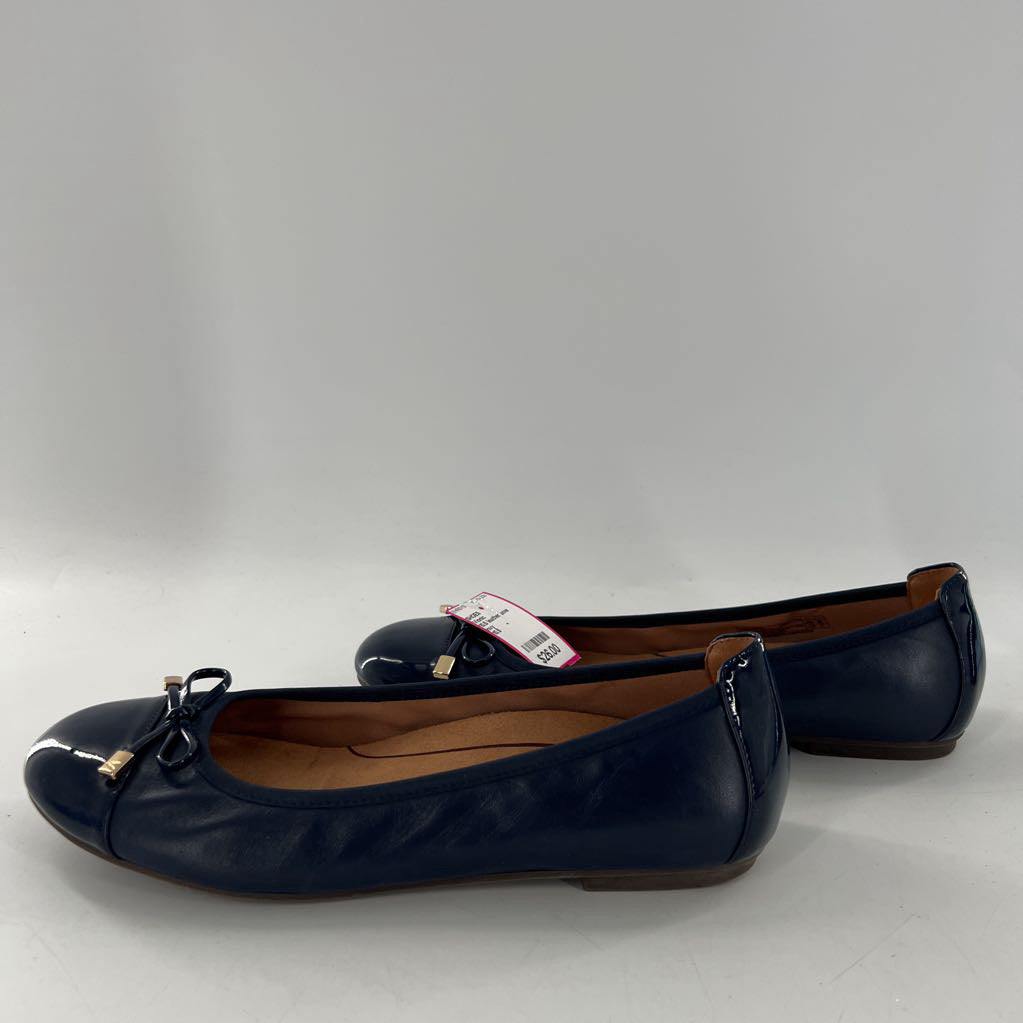 10.5 leather bow flats