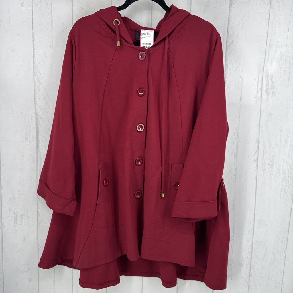 2x knit l/s button swing jacket