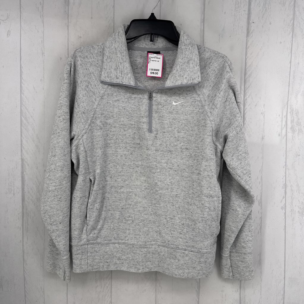 S l/s quarter zip crop sweatshirt