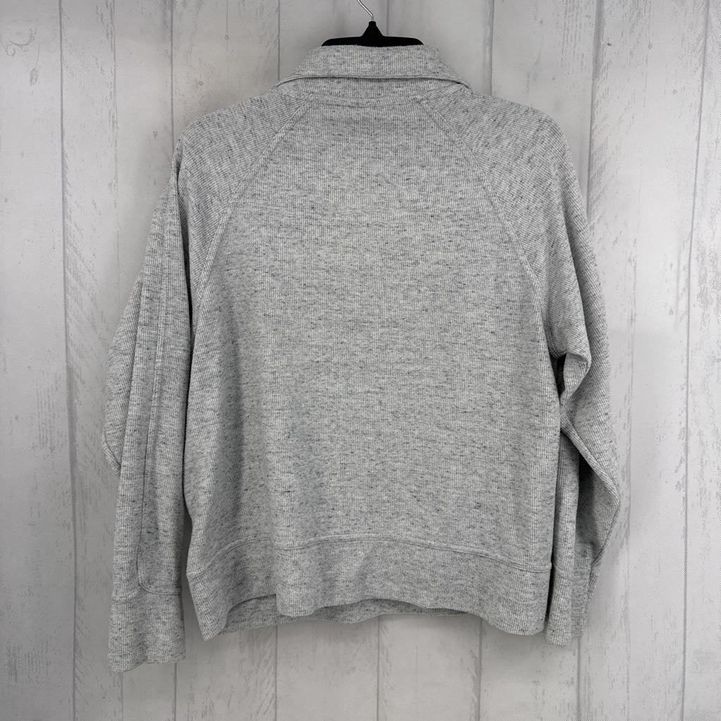S l/s quarter zip crop sweatshirt