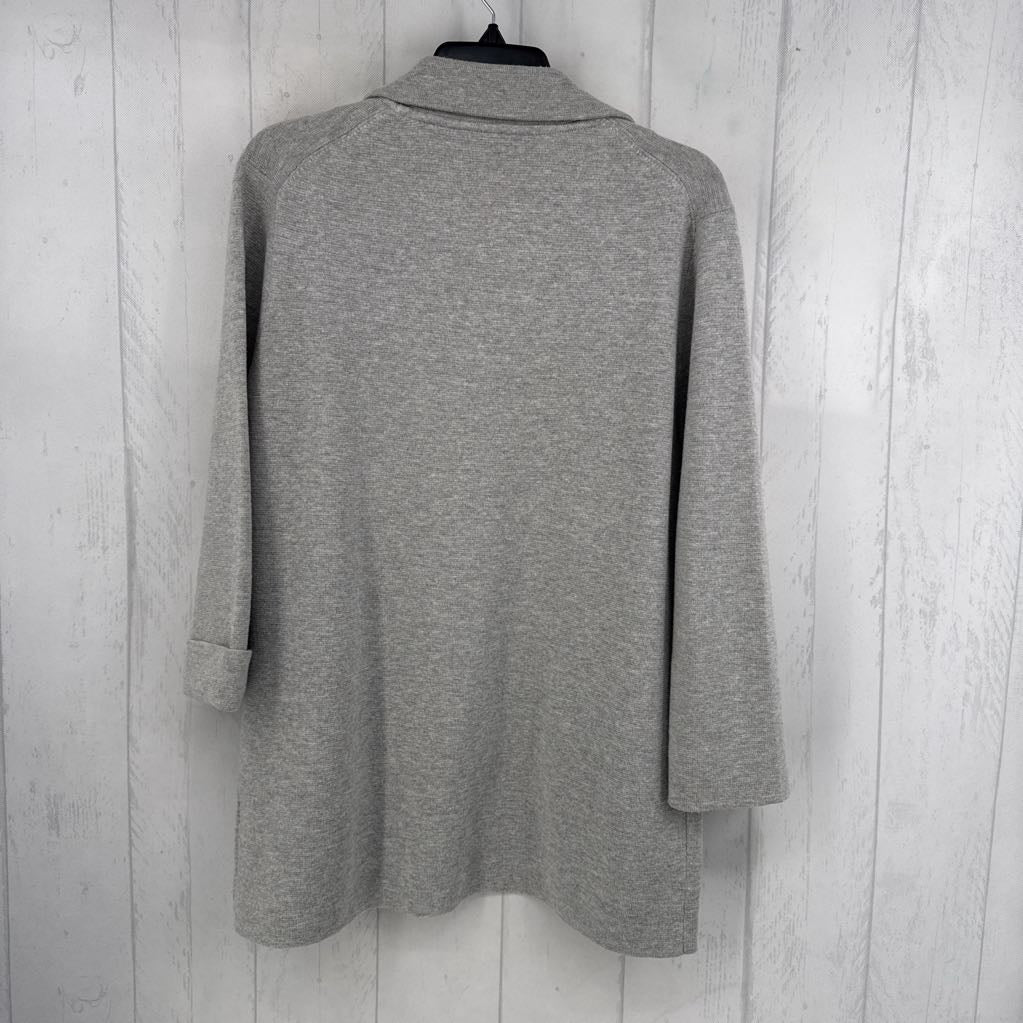 M l/s knit open blazer