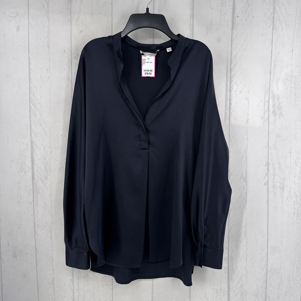 S l/s v-neck top
