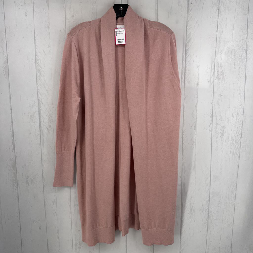 XS l/s open drape cardigan