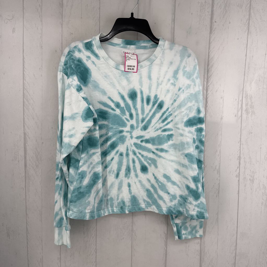 XL l/s tie-dye crop top