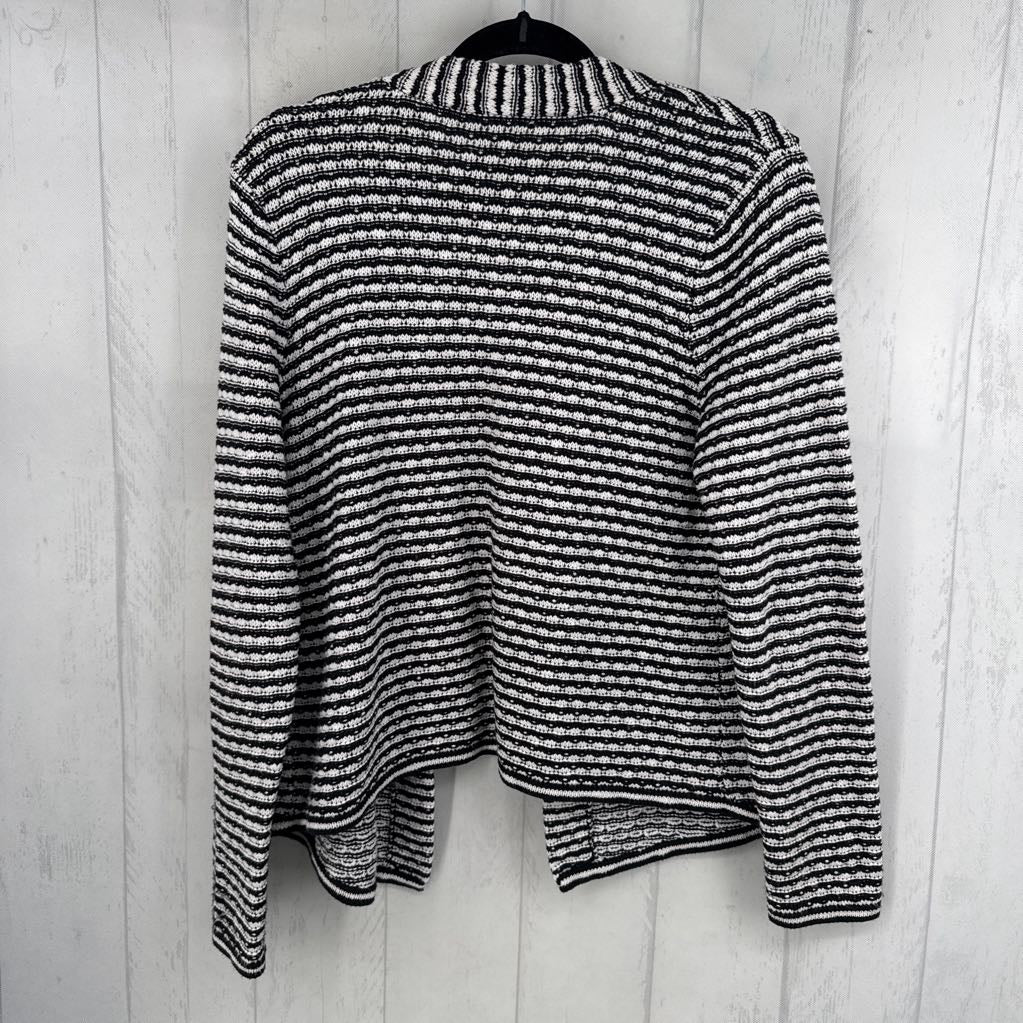L crochet striped cardi