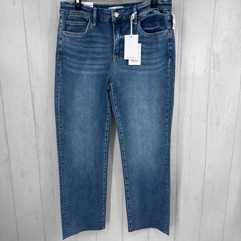 32p mid rise slim straight leg jean