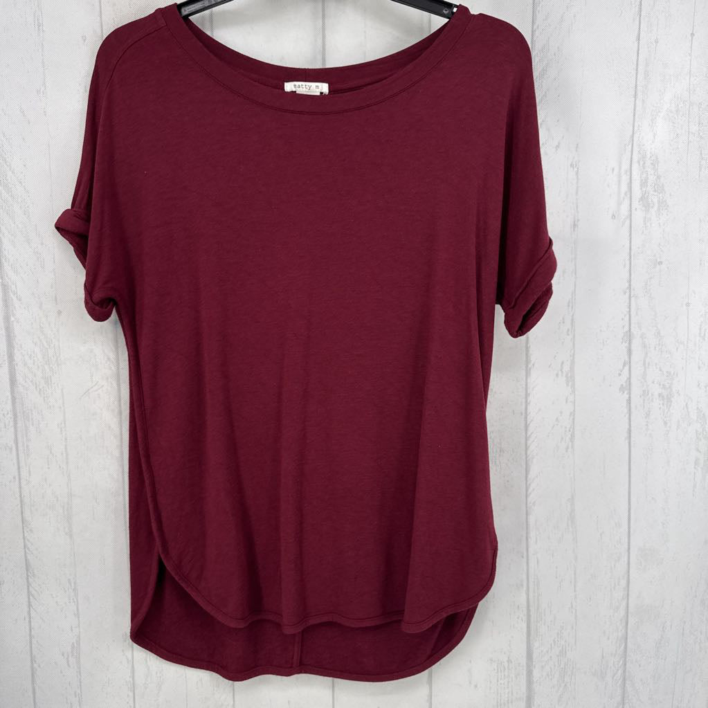L round neck drop shoulder s/s tee
