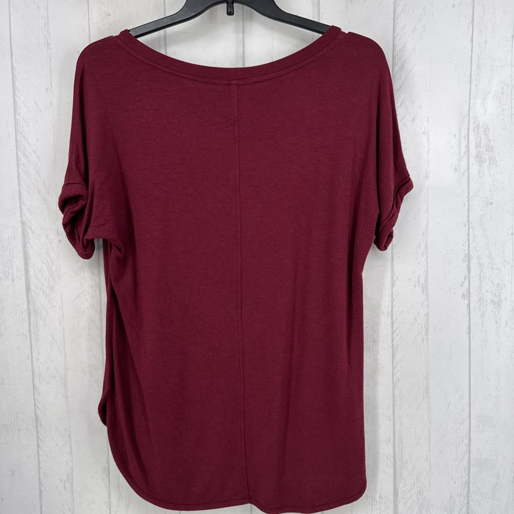 L round neck drop shoulder s/s tee