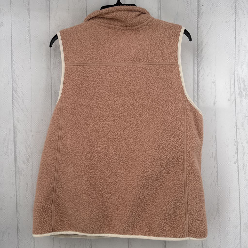 L Sherpa Zip-Front Vest