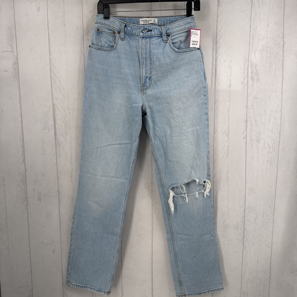 4 hi-rise straight leg jean