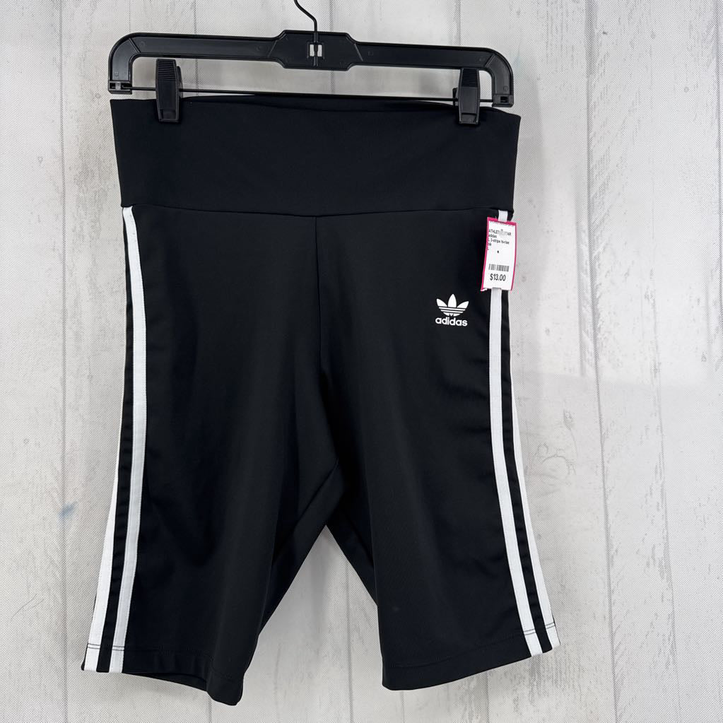 L 3-stripe hi-rise shorts