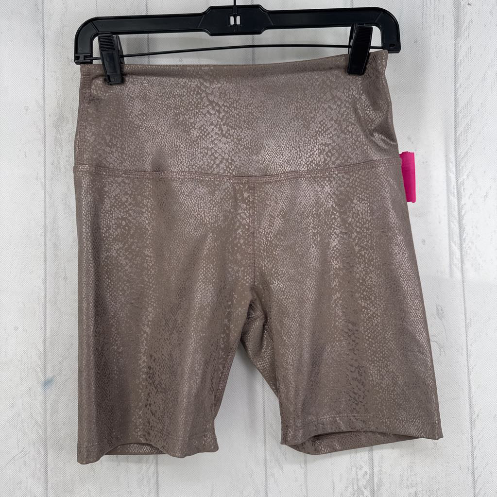 M python print hi-rise shorts