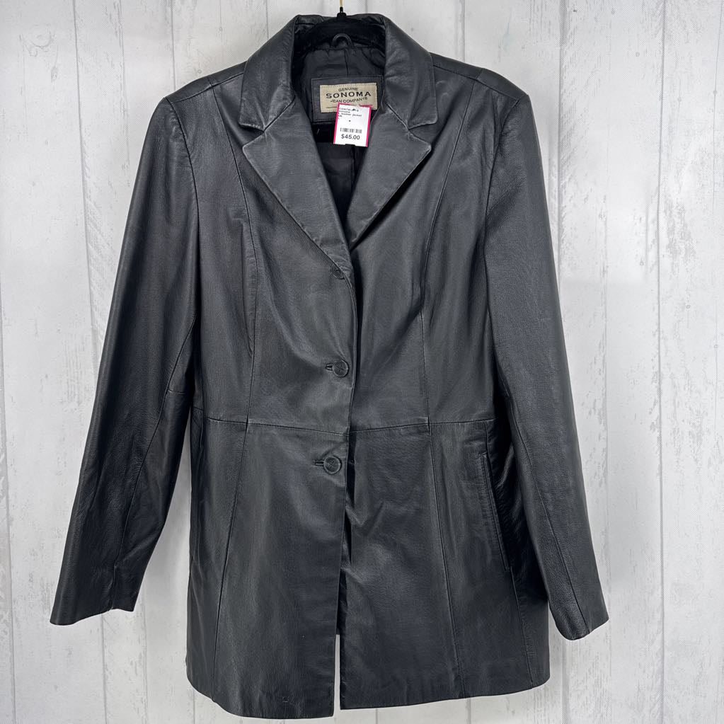 L leather jacket