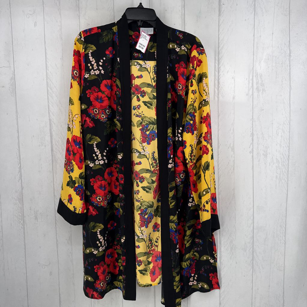 M flo print kimono