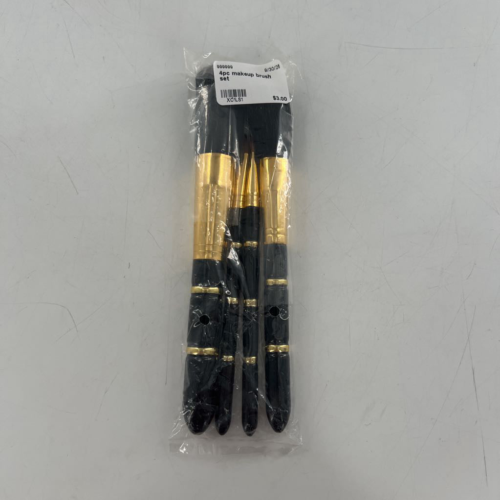 4pc makeup brush set