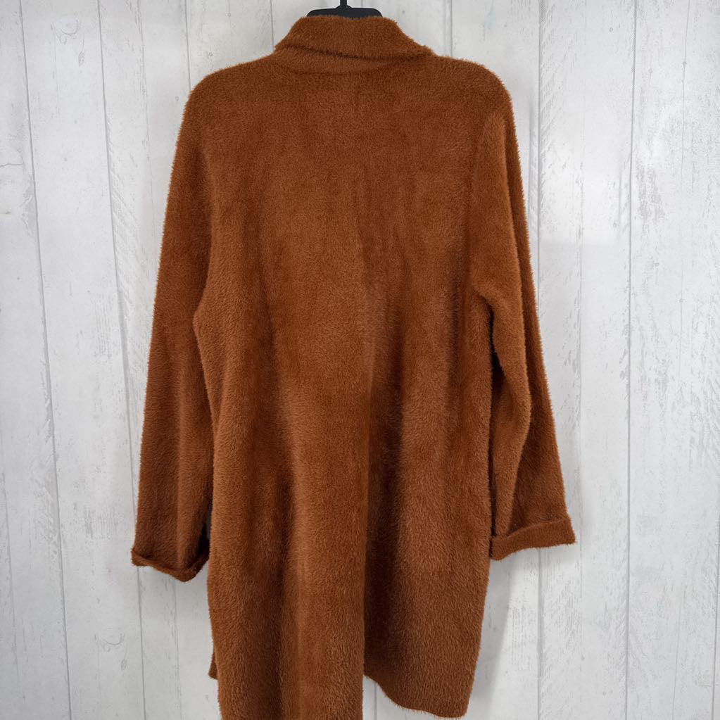 L cozy open front cardi