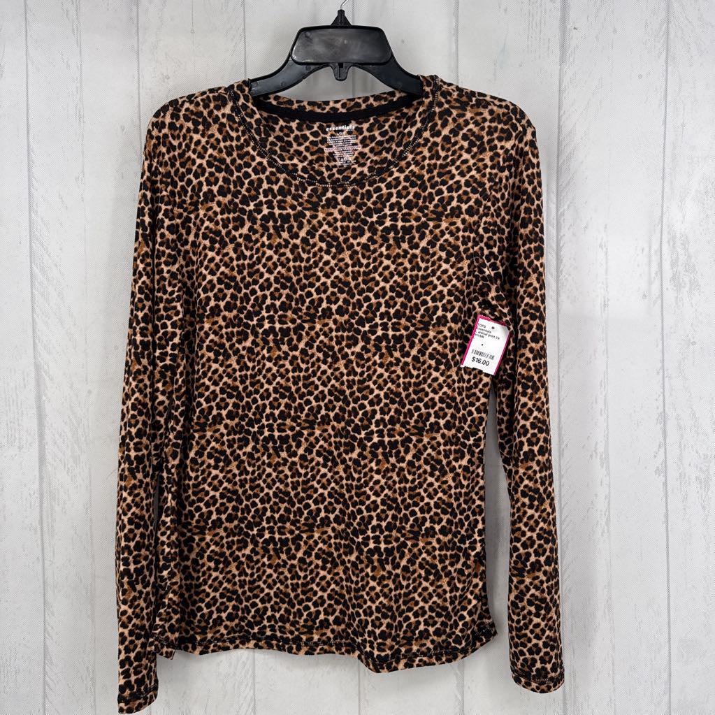 L animal print l/s tee