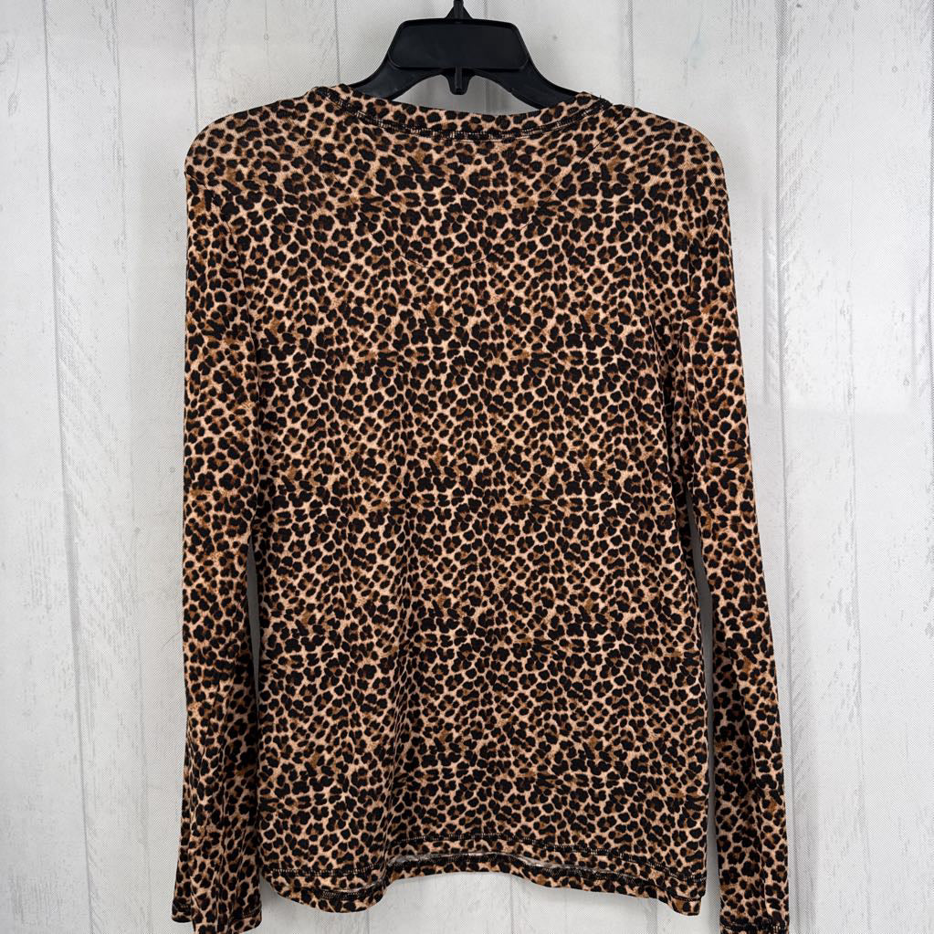 L animal print l/s tee