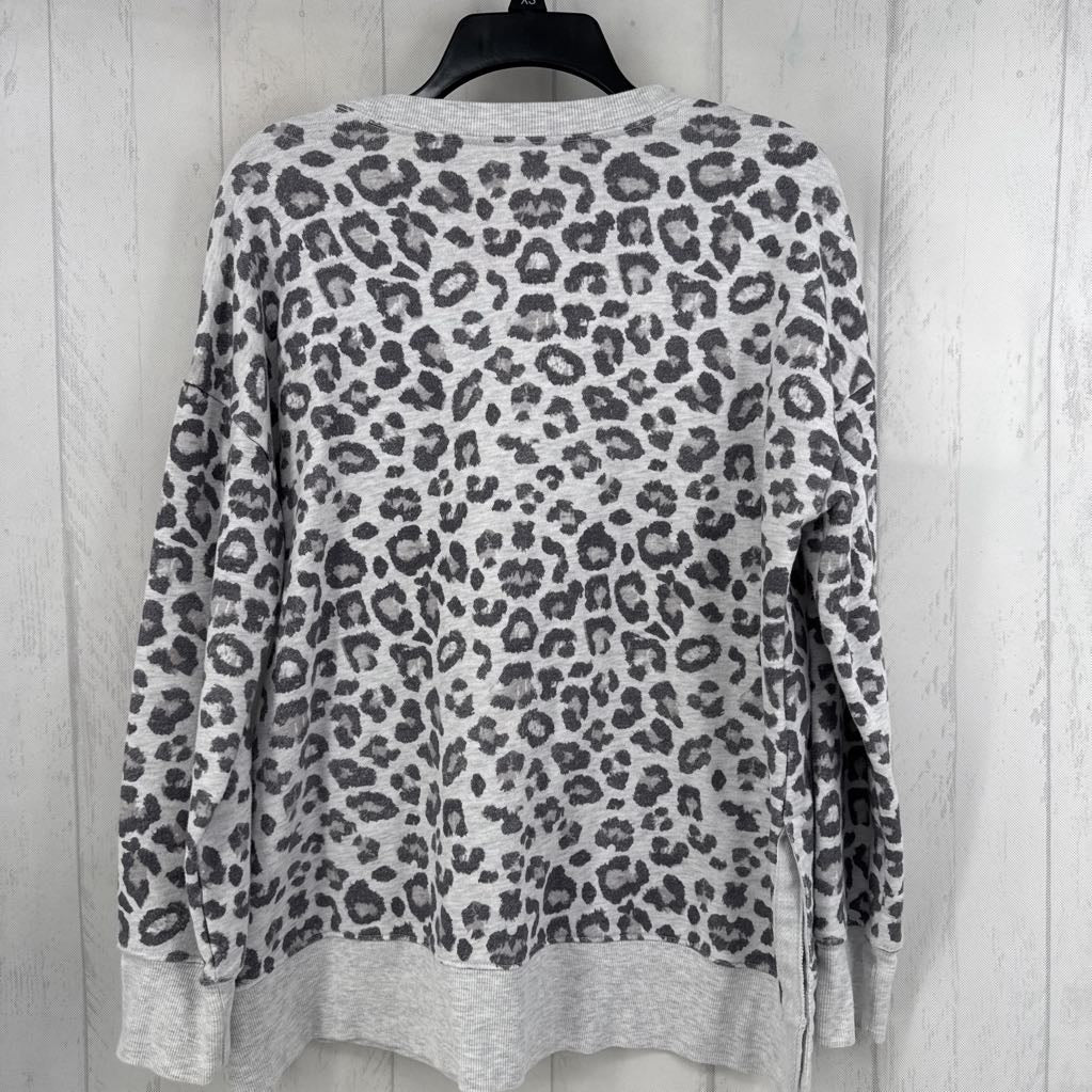 L animal print sweatshirt