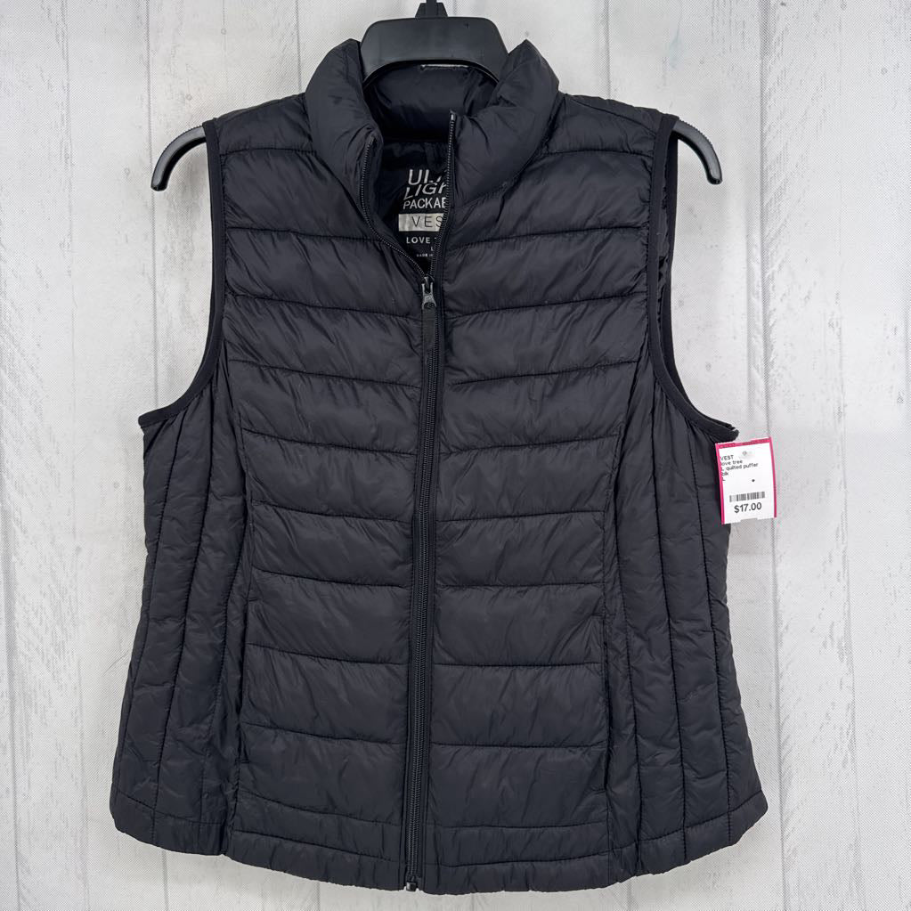 L quilted puffer vest