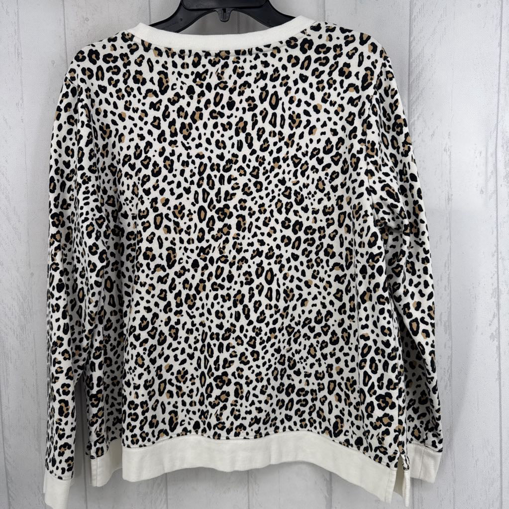 L animal print sweatshirt