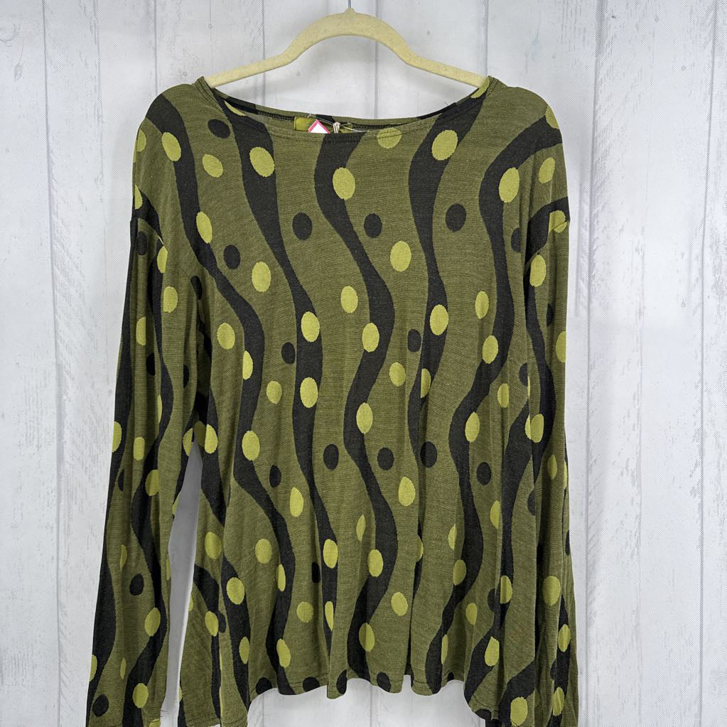XL Dot Jacquard Print l/s