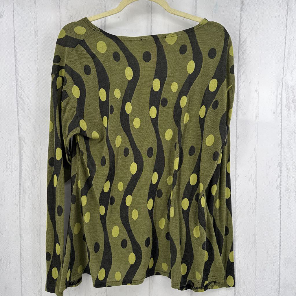 XL Dot Jacquard Print l/s