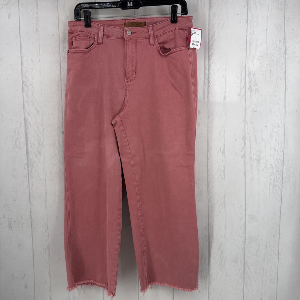 9 Cropped High-Rise garment dyed jean