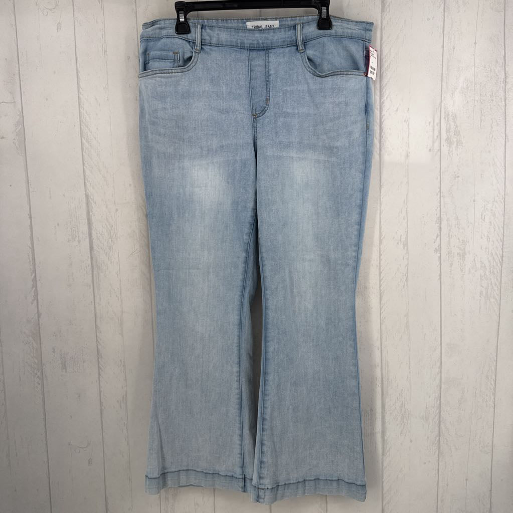 11 pull-on flare leg jean