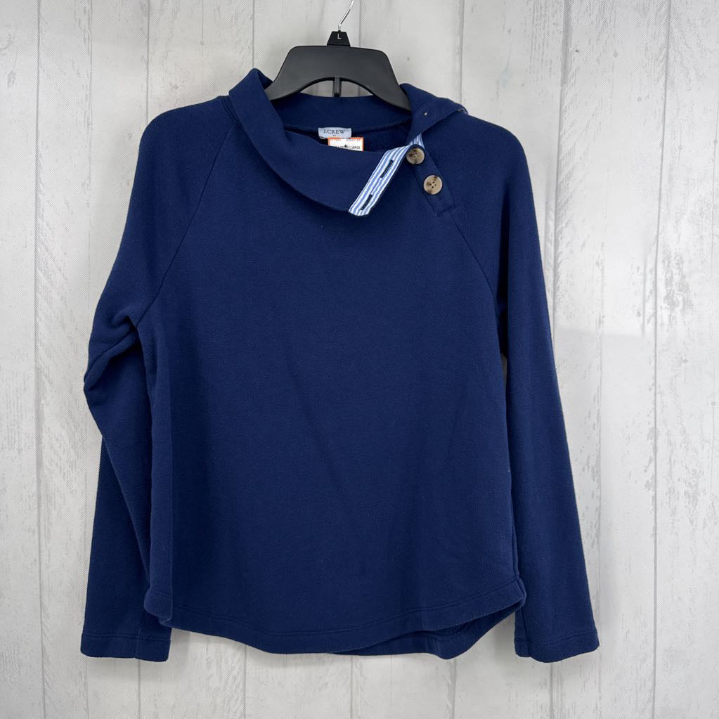 S buttoned collar sweatshirt