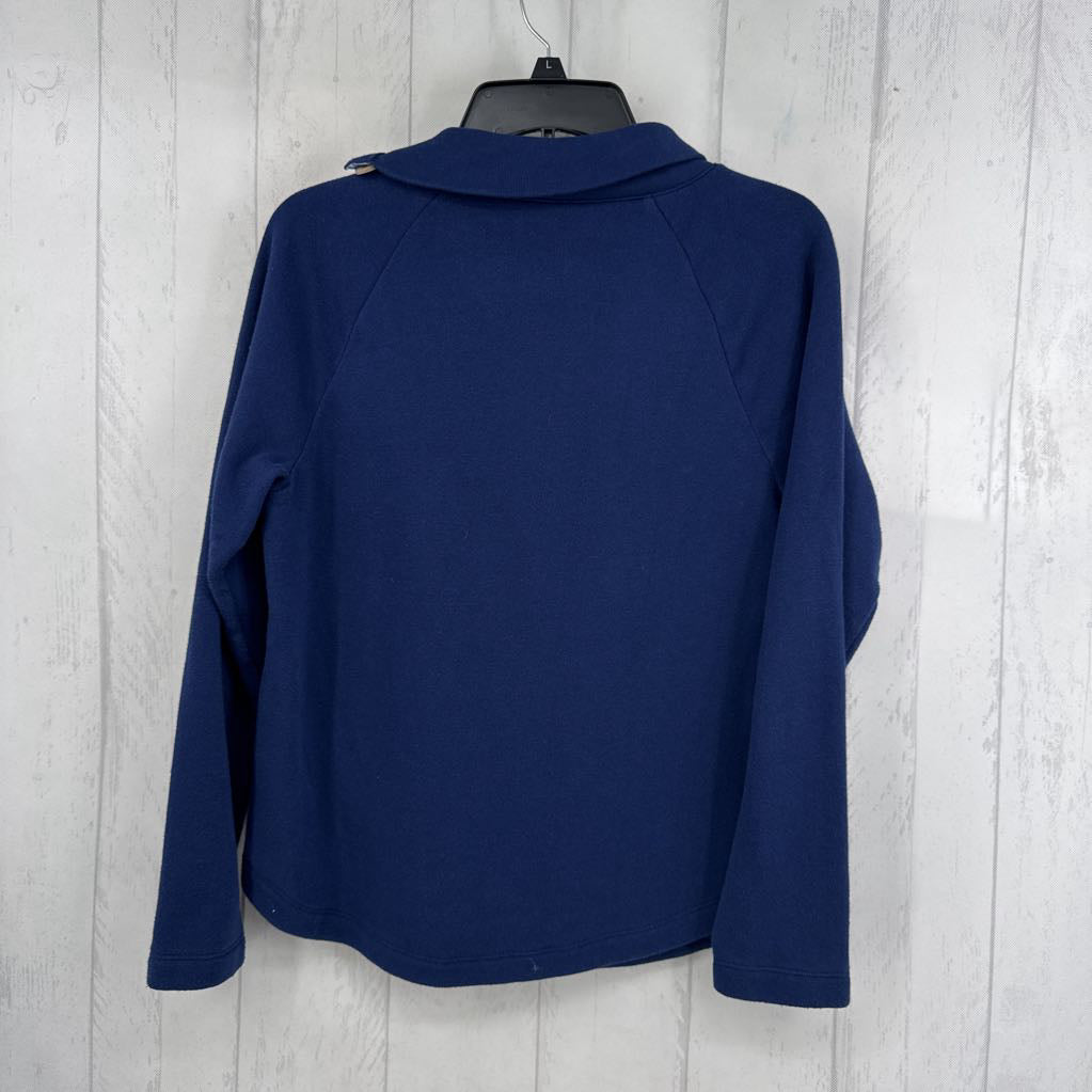 S buttoned collar sweatshirt