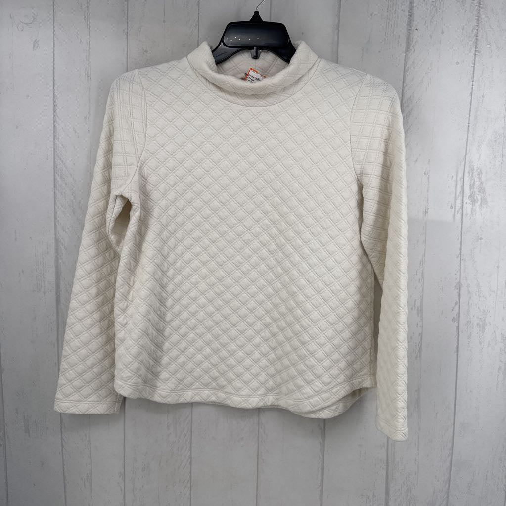 S quilted mock neck sweatshirt
