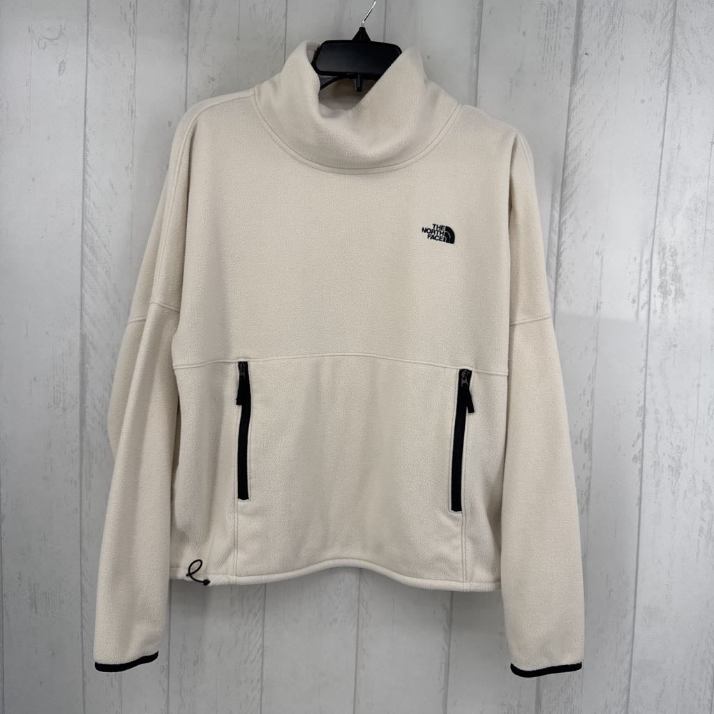 M fleece mock neck pullover