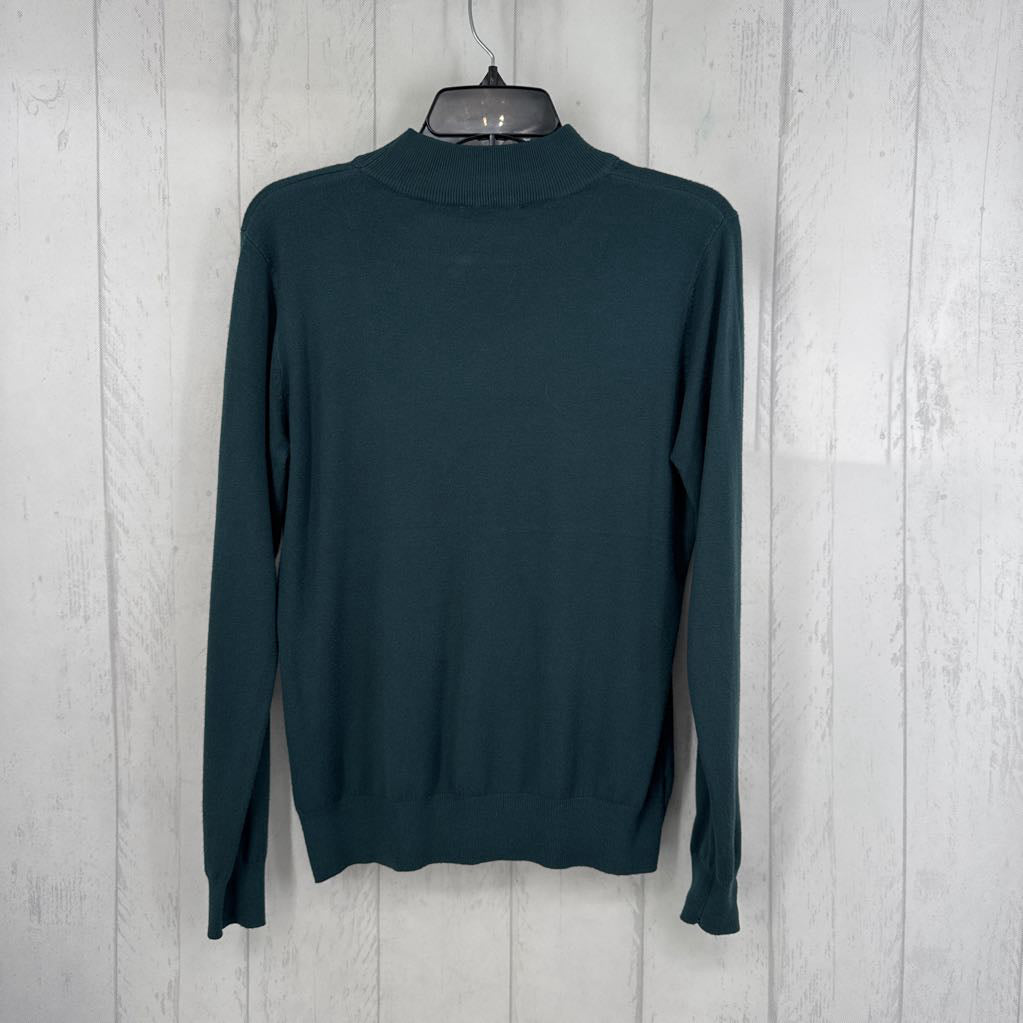 M knit mock neck l/s top