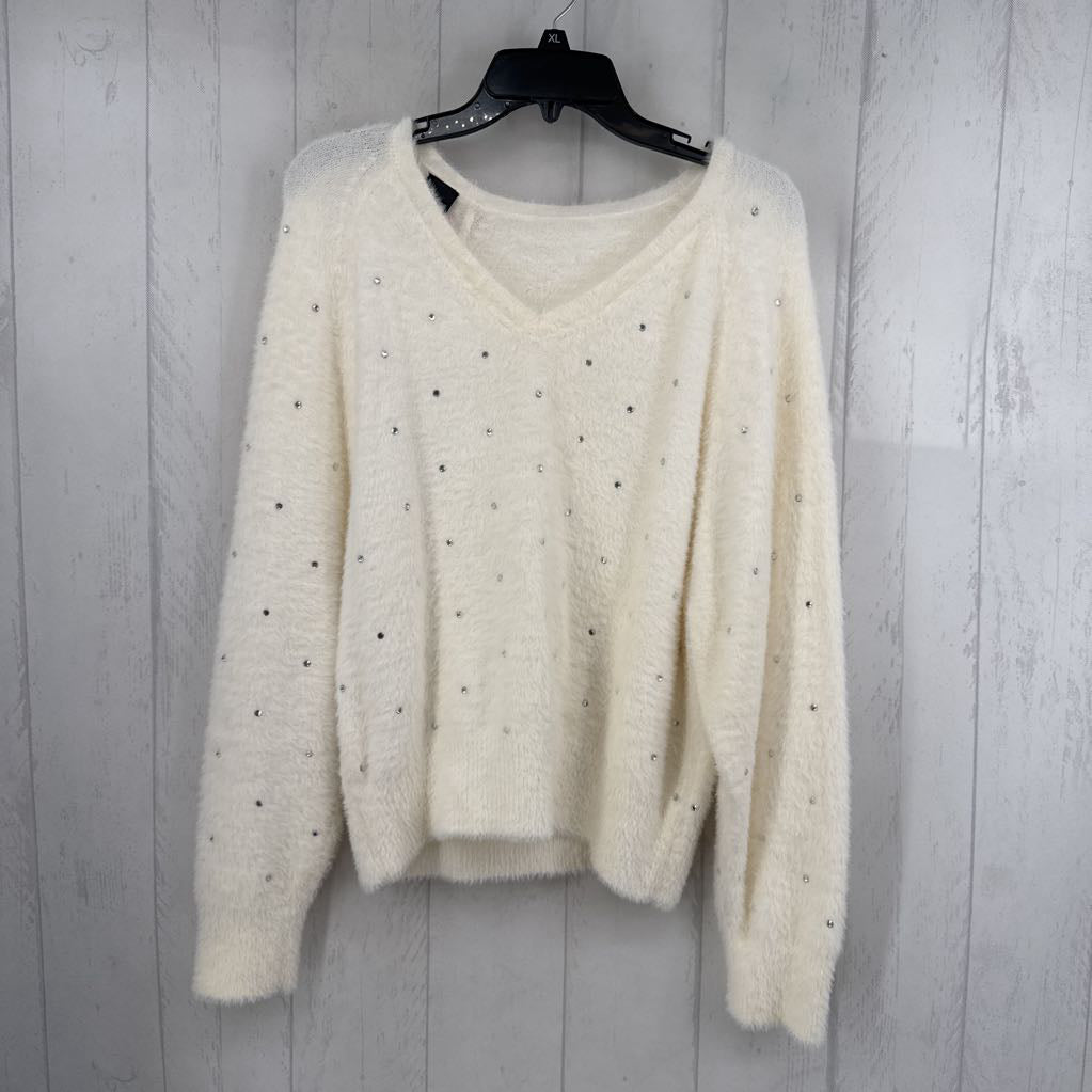 M embelished v-neck sweater