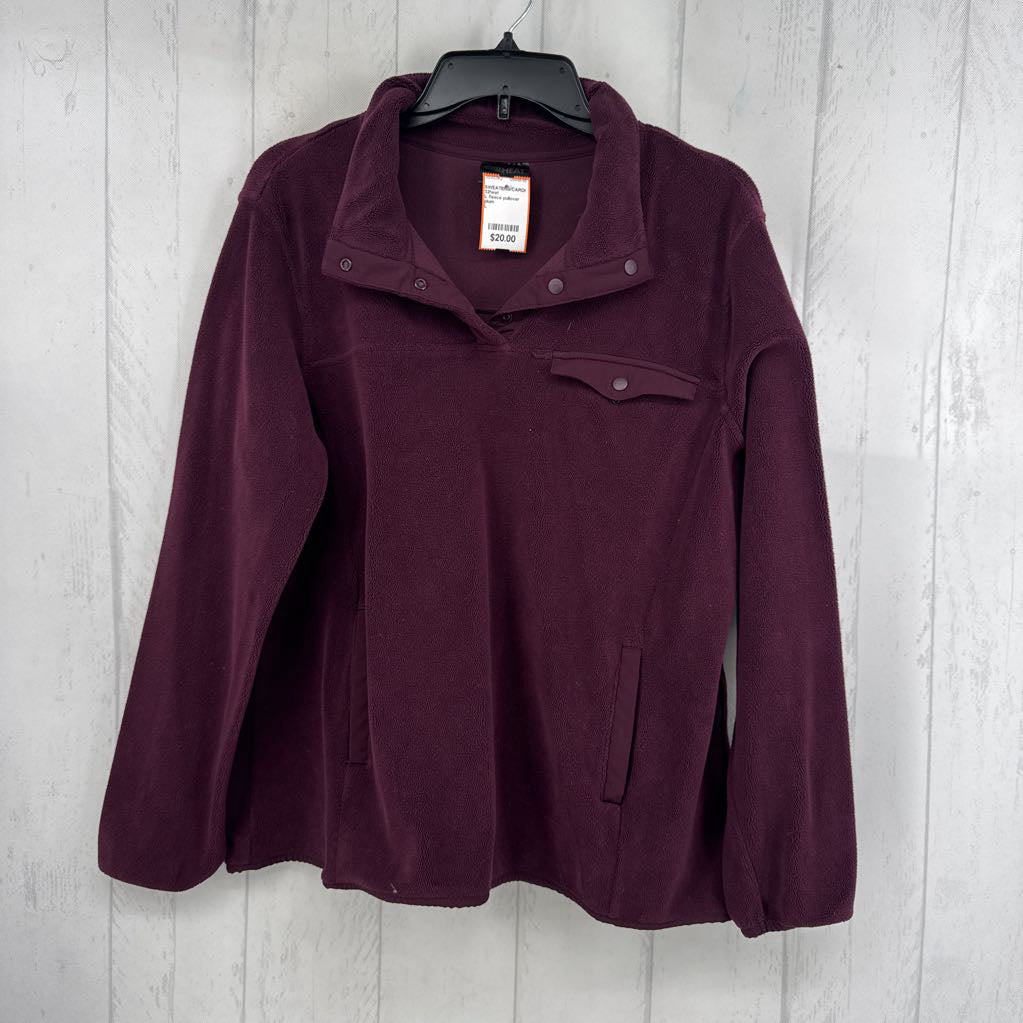 L fleece pullover
