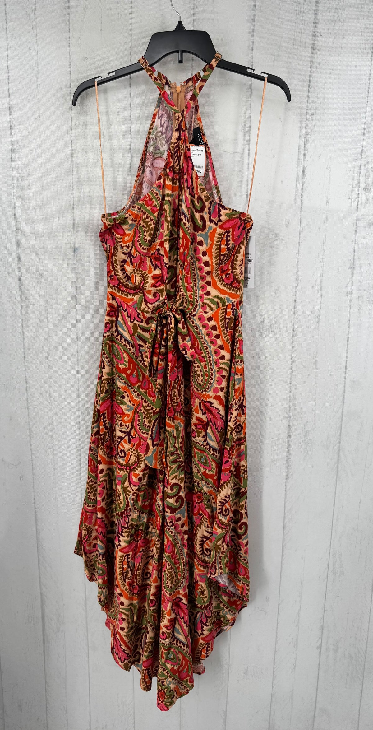 L damask print slvls jumpsuit
