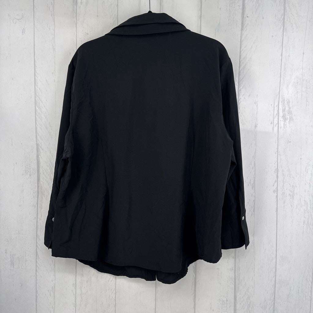3X button down l/s top