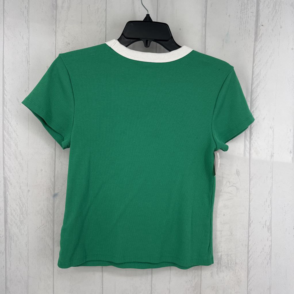 L ribbed crewneck s/s tee